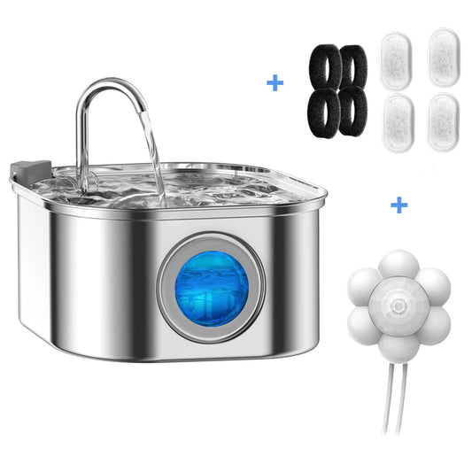 001-Distributore Acqua Cani Gatti 3.2L Automatico Inox - Smart