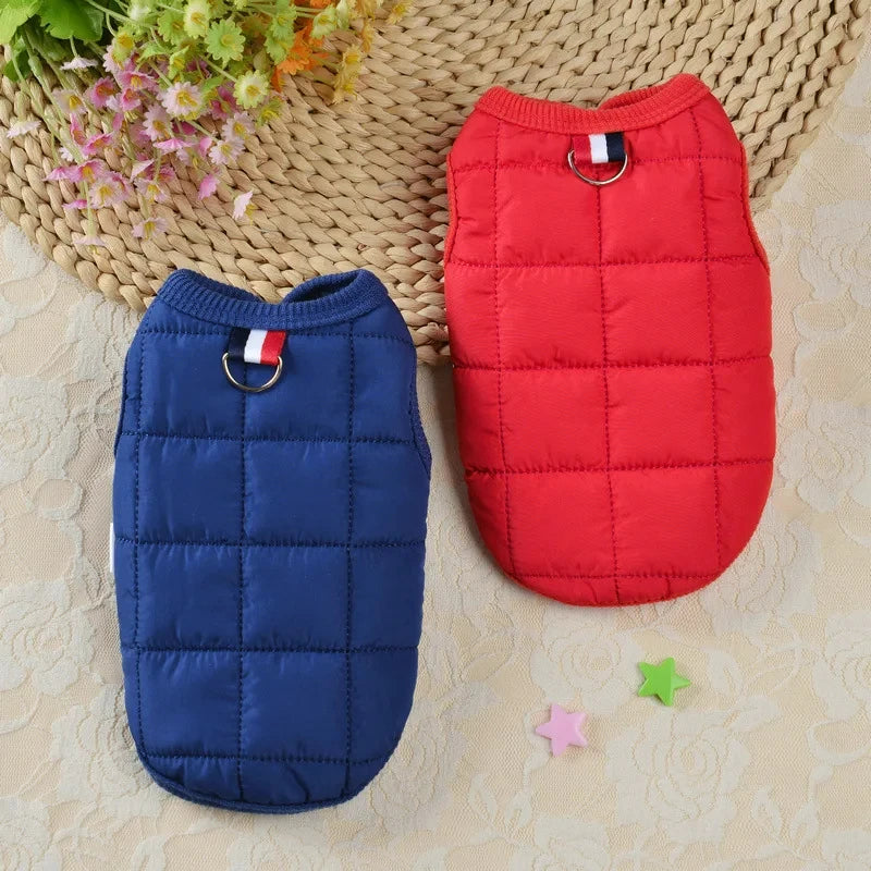 Vestiti Winter Warm Dog Coat Jacket Windproof Dog Clothes for Small Dogs Padded Clothing Chihuahua Clothes Pet Supplies