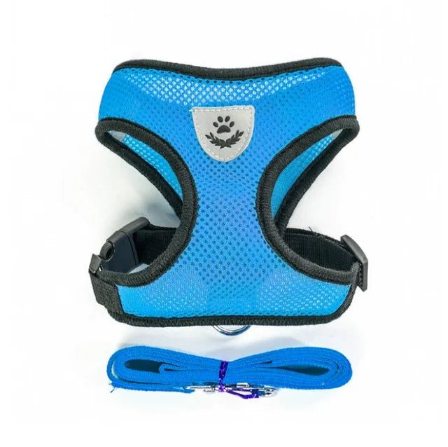 Vestiti Cat Dog Harness with Lead Leash Adjustable Vest Polyester Mesh Breathable Harnesses Reflective sti for Small Dog Cat accessories