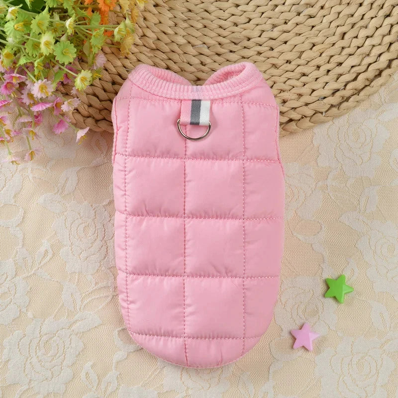 Vestiti Winter Warm Dog Coat Jacket Windproof Dog Clothes for Small Dogs Padded Clothing Chihuahua Clothes Pet Supplies