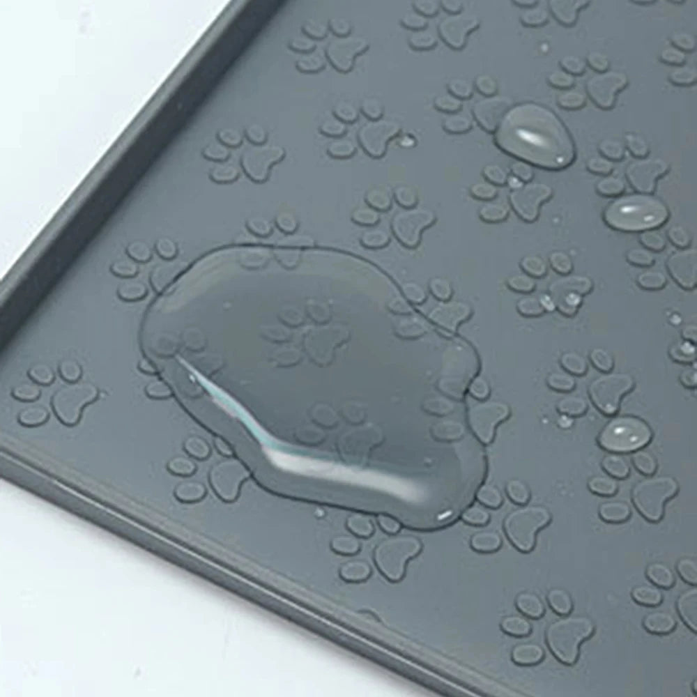 Tappetini Pet Placemat Nonspill Easy to Clean Foldable Cat and Dog Feeding Mat Silicone Non-slip Waterproof Pet Mat