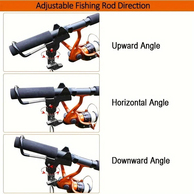 Supporti 1pc Stainless Steel Rod Holder Fishing Rod Holder Rod Stand Rod Rest Holder Adjustable Fishing Rod Holder for Fishing