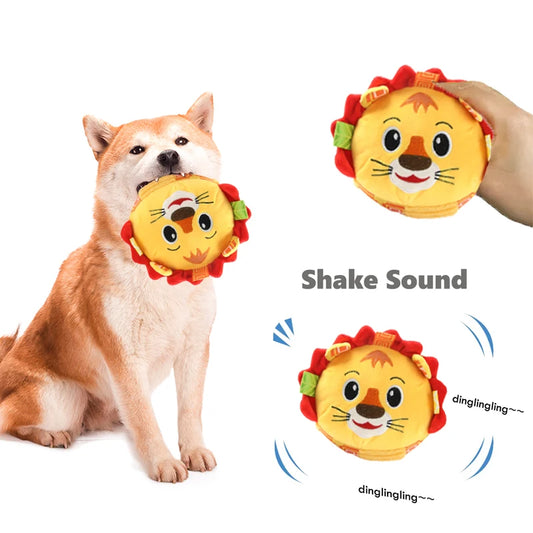 Plush Dog Voice Toys Balls Soft Fur Rattan Balls Moving Ringtones Fun and Interactive Pet Dog Toys Chewing Toys Animal Shape