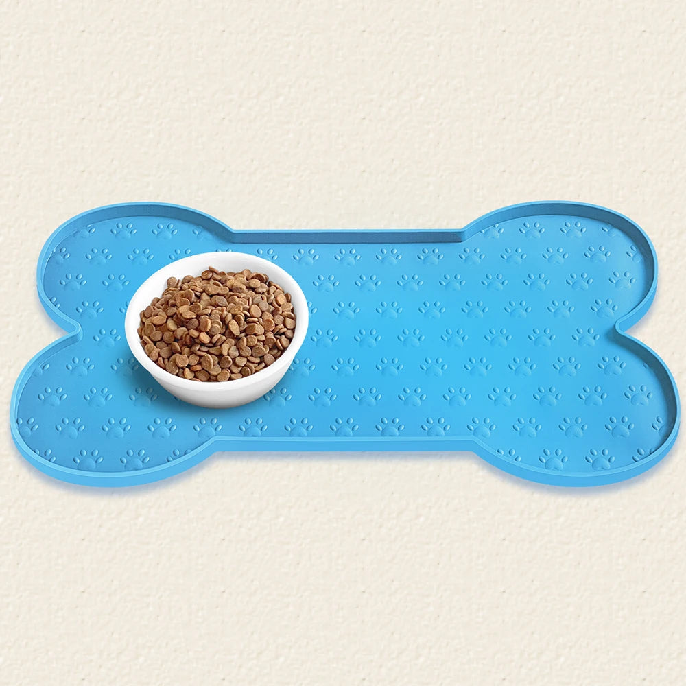 Tappetini Pet Feeding Mat Silicone Dog Food Mat Anti-Slip And Waterproof Dog Bowl Mat,Thickened Dog And Cat Mat For Food And Water
