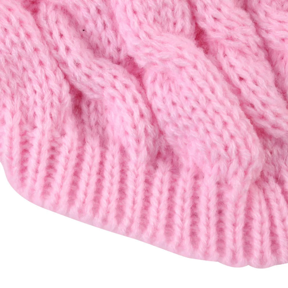Vestiti New Pet Small Pet Dog Clothes Sweater Fashion Autumn Winter Solid Fried Dough Twists Knitting Warm Comfort Clothing