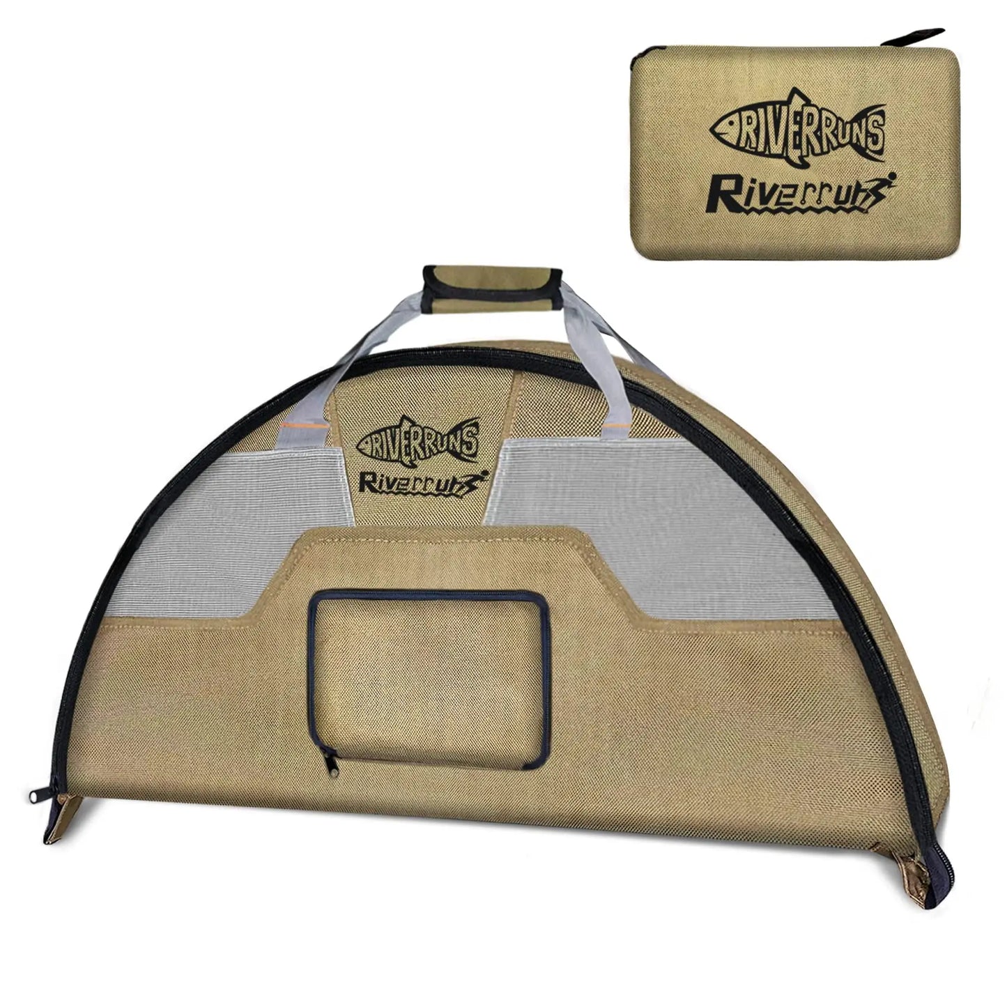 Tenda Fishing Hunting Wader Bag with Vented Mesh Large Capacity Portable Foldable Waders Boots Bag Fly Fishing Backpack for Fishing