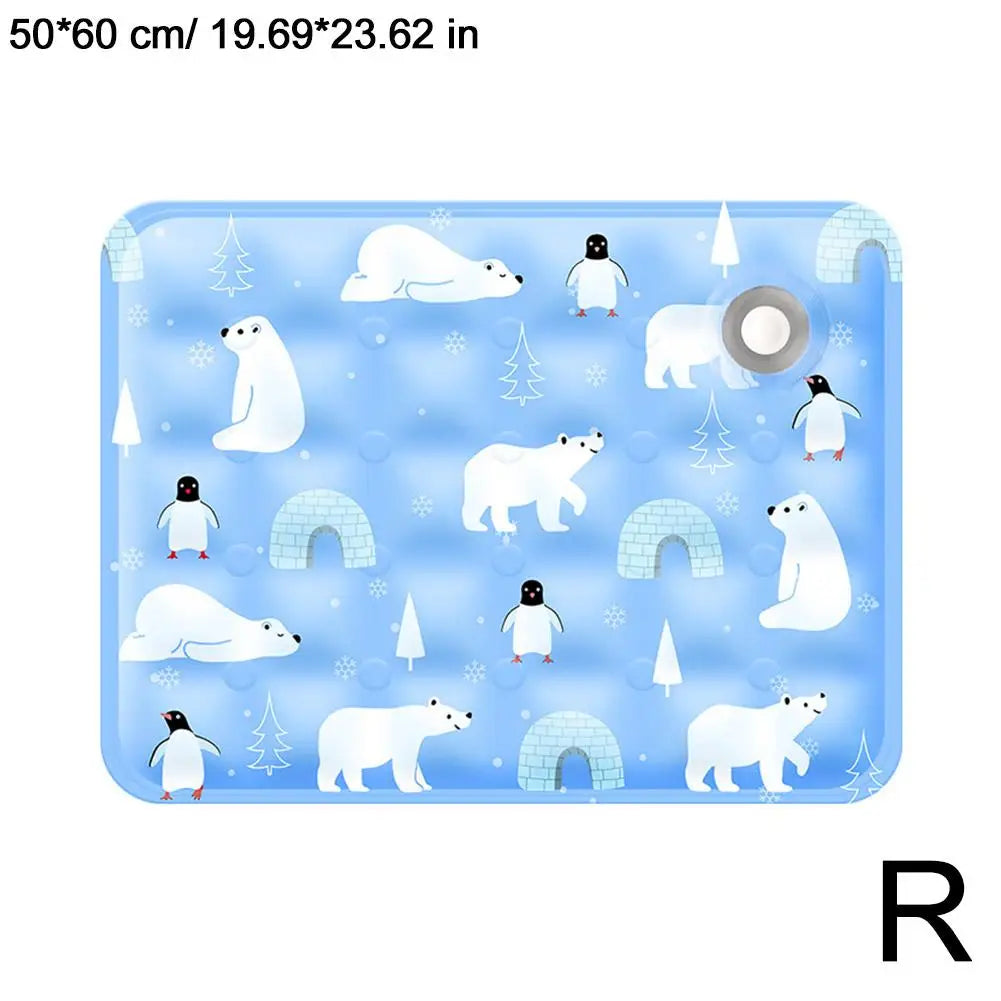 Summer Pet Cooling Mat Breathable Ice Blanket for Dogs Cats Pets Sleep Cold Bed Washable Ice Silk Pads Cushion Pet Accessories