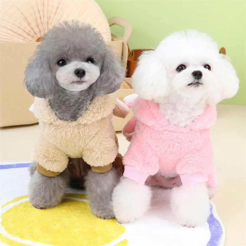 Winter Warm Fleece Pet Dog Jumpsuit for Small Medium Dogs Puppy Cat Pajamas Coat Chihuahua Clothes Pets Costume Yorkie Outfits