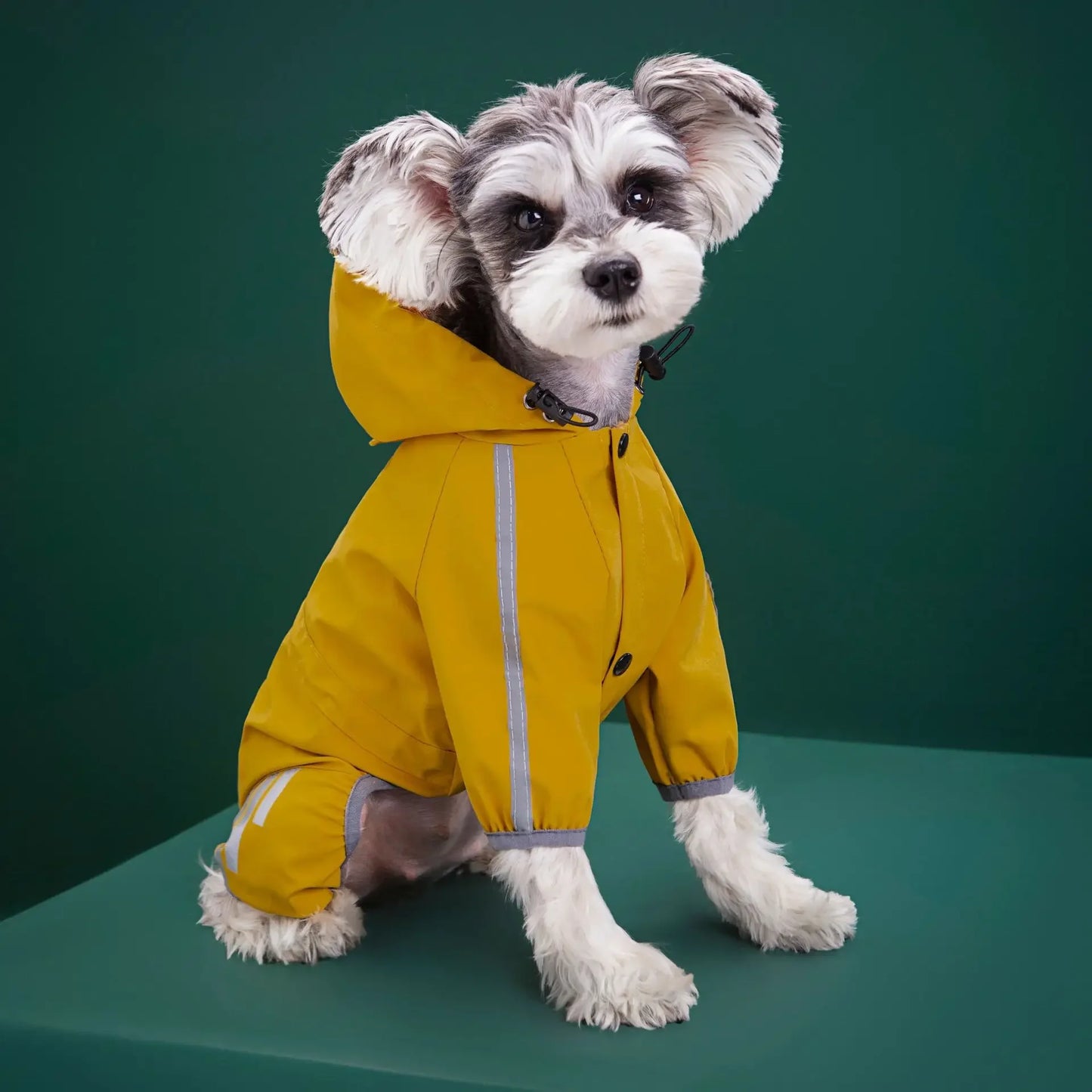 Waterproof Pet Clothes PU Dog Raincoat with Hood for Small Medium Dogs Cats Jacket Chihuahua Hoodie Poodle Pug Jumpsuit Outfits