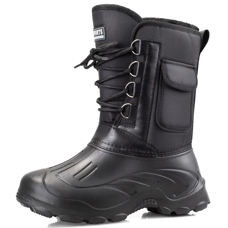 Stivali Waterproof Sneakers 2022 Outdoor Men Winter Boots Warm Activities Fishing Snow Work Boots Male Footwear Men Shoes Fishing Boots