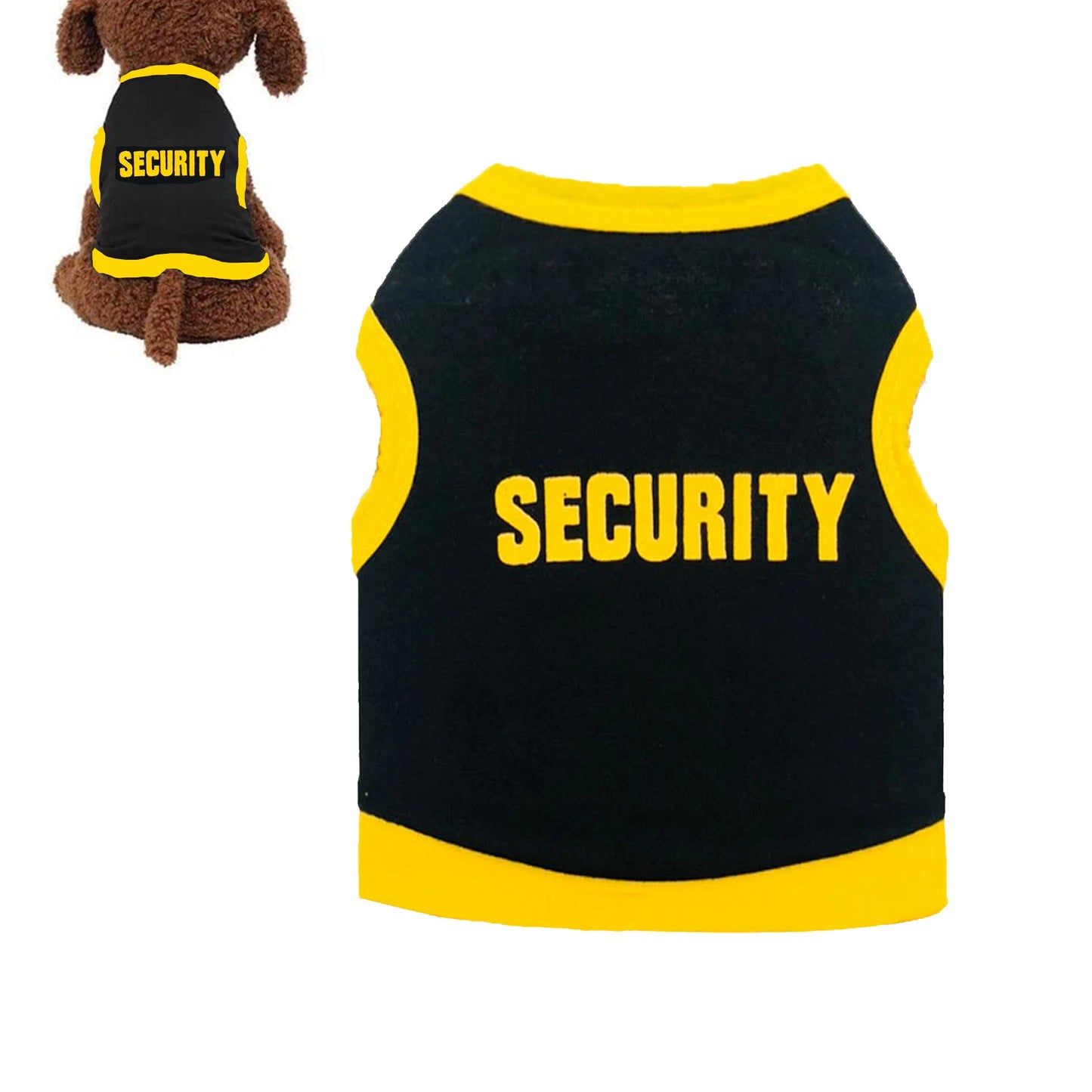 Vestiti Police Suit Cosplay Dog Clothes Black Elastic Vest Puppy T-Shirt Coat Accessories Apparel Costumes  Pet Clothes for Dogs Cats
