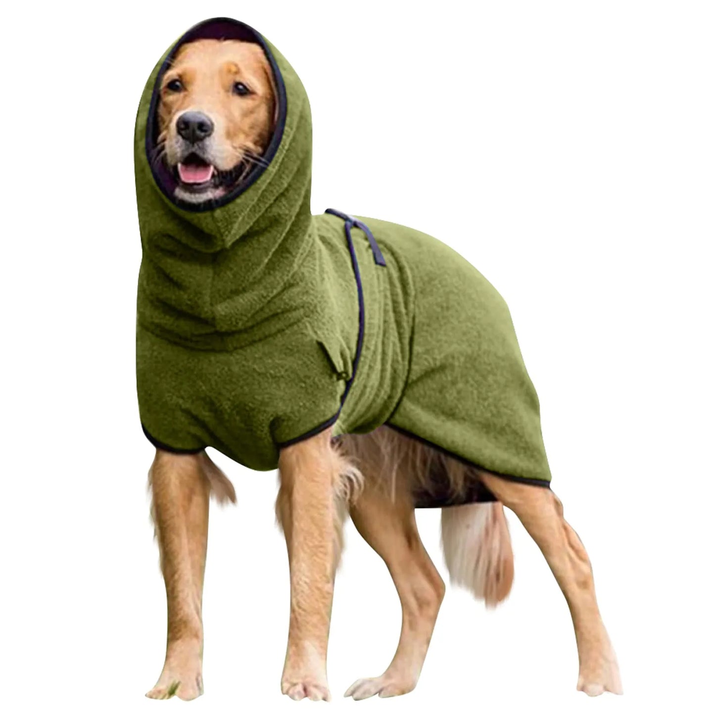 Vestiti Pullover Pet Clothing Velvet Dog Thickened Warm Hooded Solid Color Dog Clothing