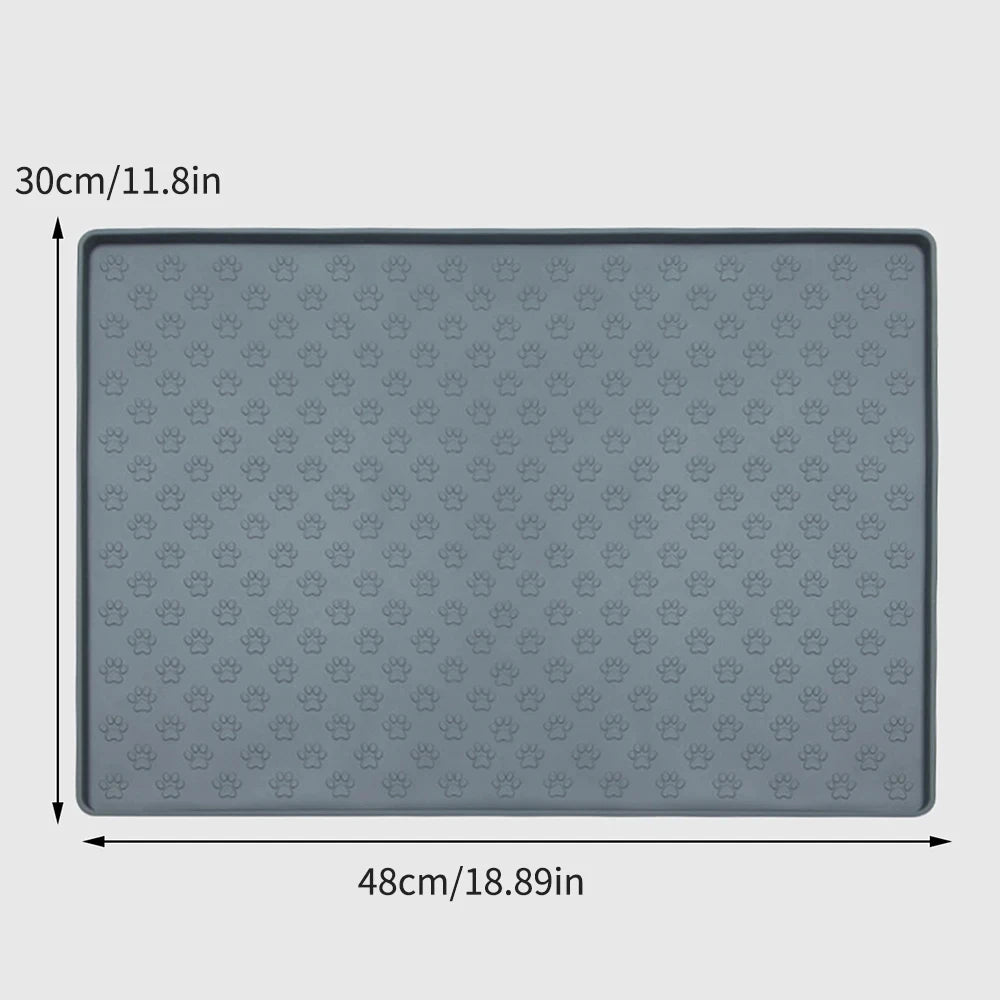 Tappetini Pet Placemat Nonspill Easy to Clean Foldable Cat and Dog Feeding Mat Silicone Non-slip Waterproof Pet Mat