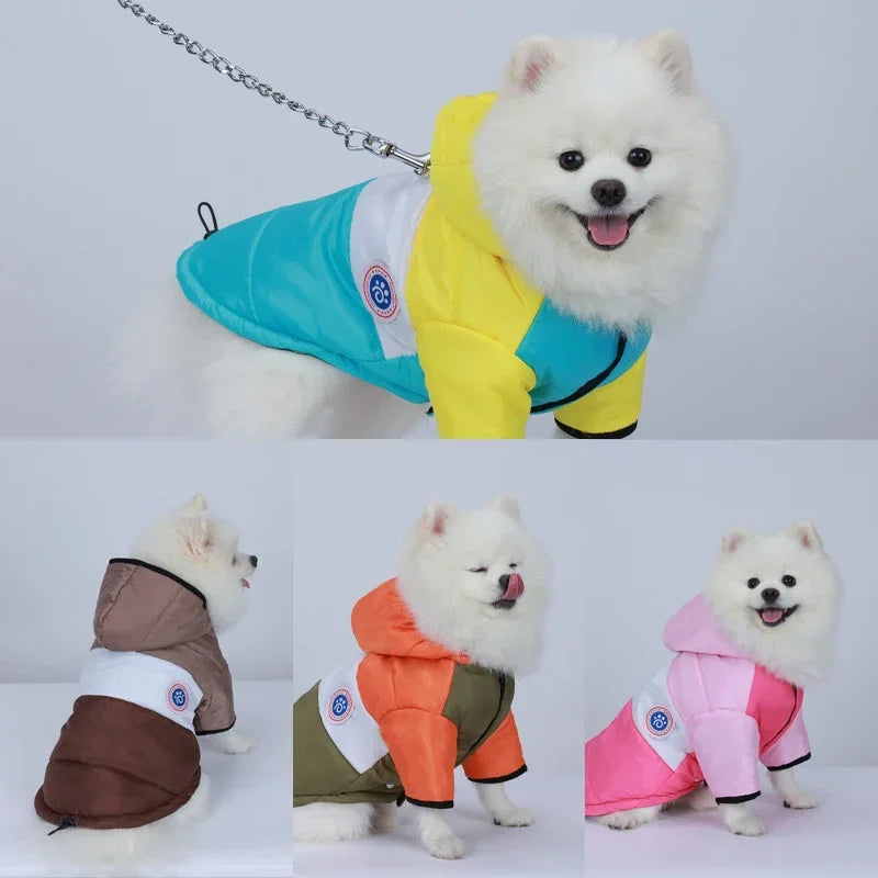 Vestiti Dog Winter Pet Cotton Jacket Outfit Warm pet Clothes Puppy Coat For Small Medium Dogs Cats Chihuahua Bulldog Maltese Clothing