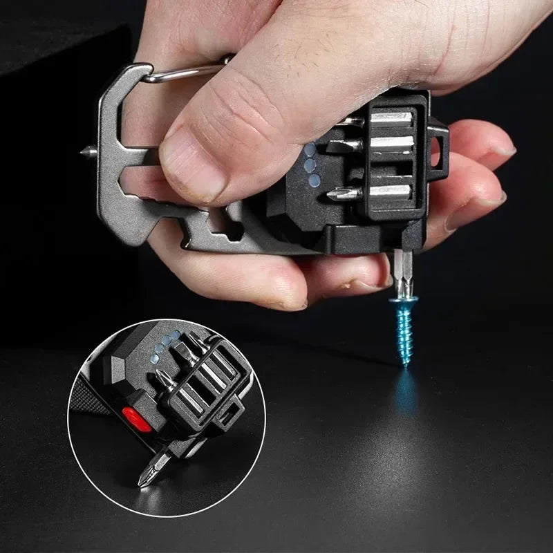 Work Light Mini LED COB Keychain USB Rechargeable Pocket Flashlight Outdoor Camping Fish Torch with Window Hammer Bottle