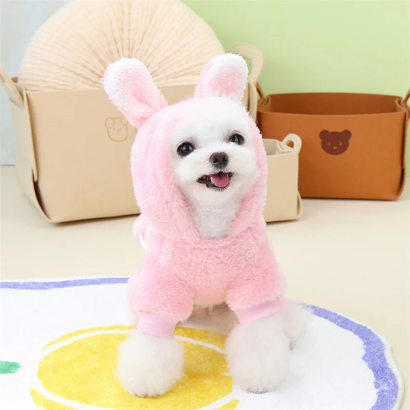 Winter Warm Fleece Pet Dog Jumpsuit for Small Medium Dogs Puppy Cat Pajamas Coat Chihuahua Clothes Pets Costume Yorkie Outfits