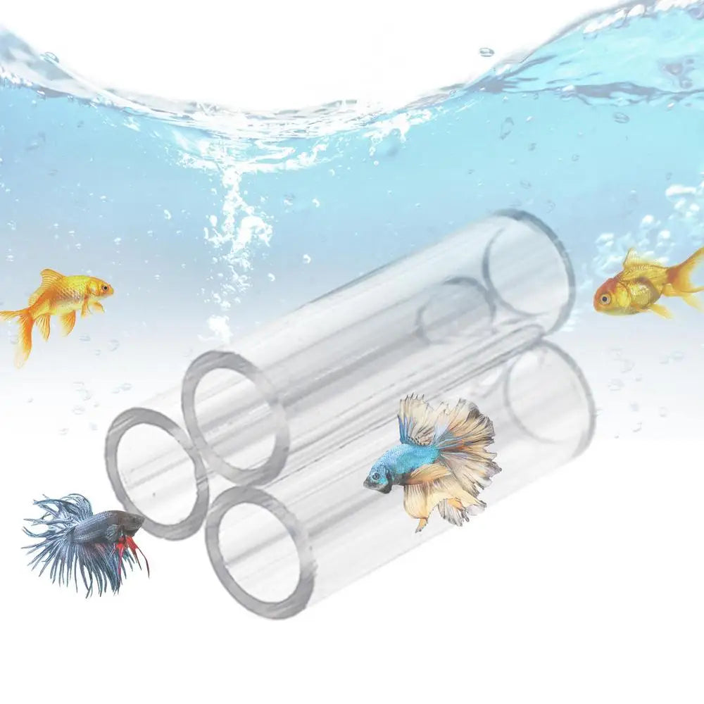 Shrimp Breeding Tube Aquarium Acrylic Shelter For Small Shrimp Transparent Tube Fish-Shrimp Habitat Hiding Cave Hideaway Pipe