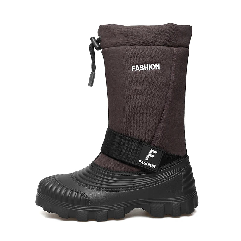 Stivali Mens Boots Warm Winter Snow Boots for Men Waterproof Mid-carf Boot Outdoor Fishing Hunting Duck Boot Warm Cotton Shoes for Men