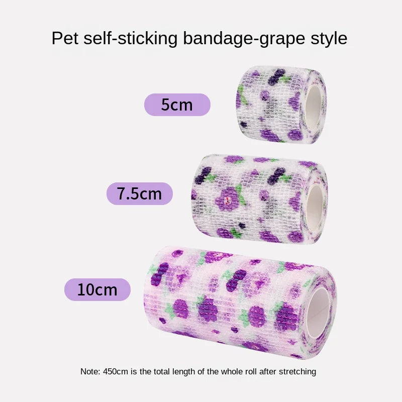Self-adhesive Elastic Bandage For Pet Nonwoven Bandage Cover Protector Dog Outdoor Retractable Sports Tape Self Adherent Bandage