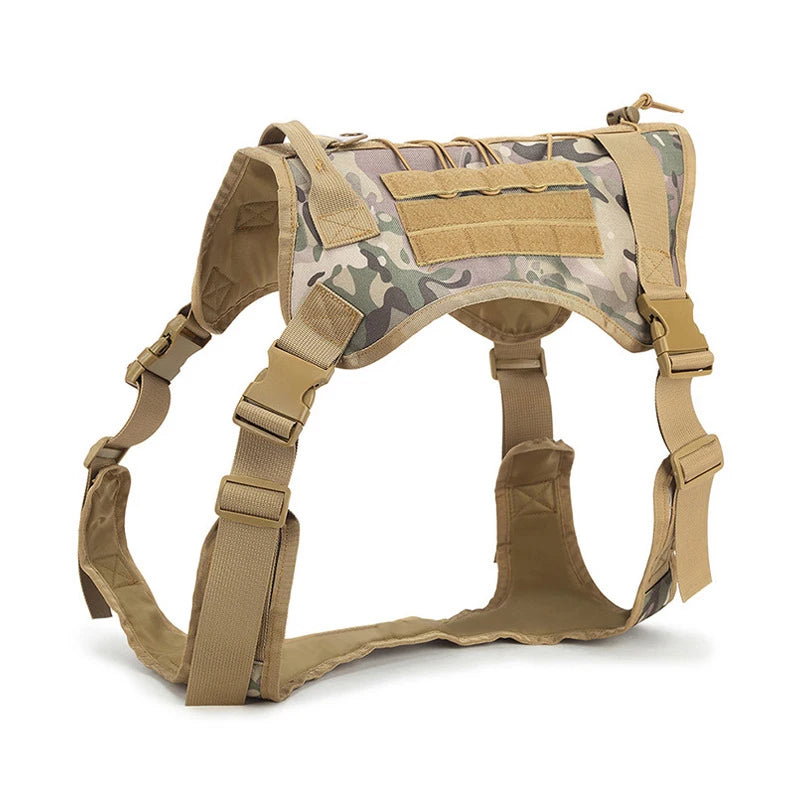 Tactical Dog Harness Military Pet German Shepherd  Pet Training Vest Dog Harness and Leash Set for Small Medium Large Dogs