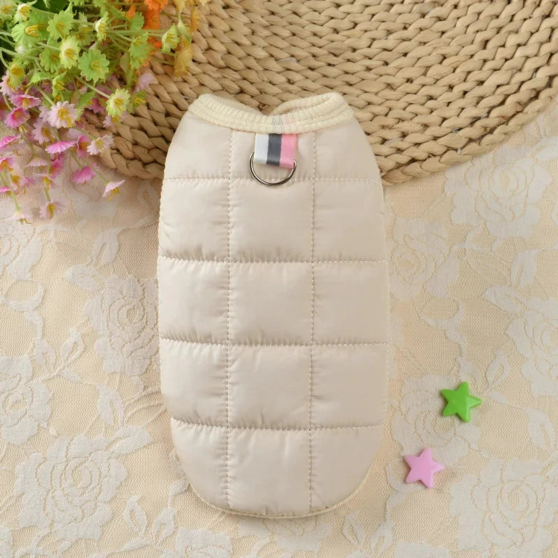 Vestiti Winter Warm Dog Coat Jacket Windproof Dog Clothes for Small Dogs Padded Clothing Chihuahua Clothes Pet Supplies