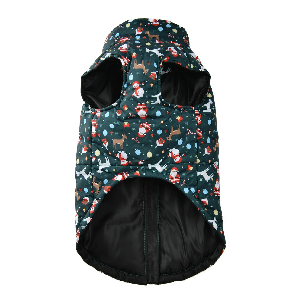 Winter Dog Clothes for Small Medium Dogs Waterproof Warm Leopard Christmas Puppy Jacket Coat Chihuahua French Bulldog Outfits