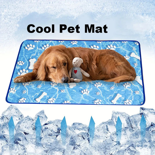 Self-Cooling Pet Mat for Dogs & Cats Summer Cooling Bed for Small/Large Pets Durable Blanket for Sofa Floor Indoor Outdoor Use