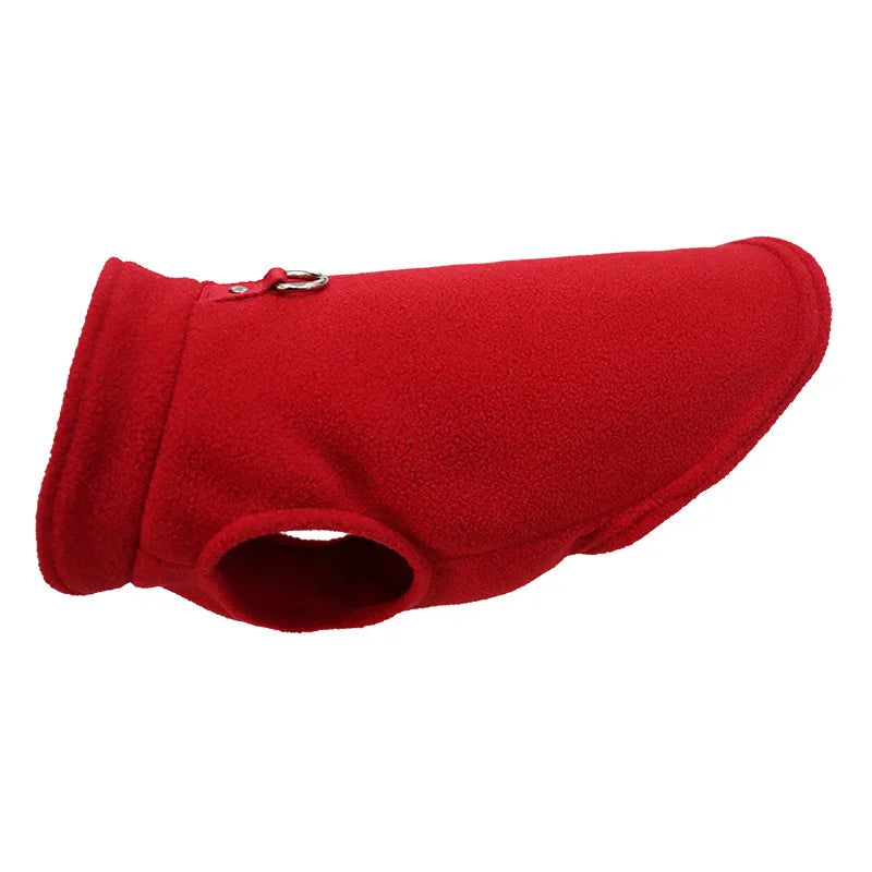 Vestiti Warm Fleece Dogs Clothes Pet Dog Jacket Vest With D-Ring For Small Dog Cats Clothing French Bulldog Costumes Chihuahua Coat