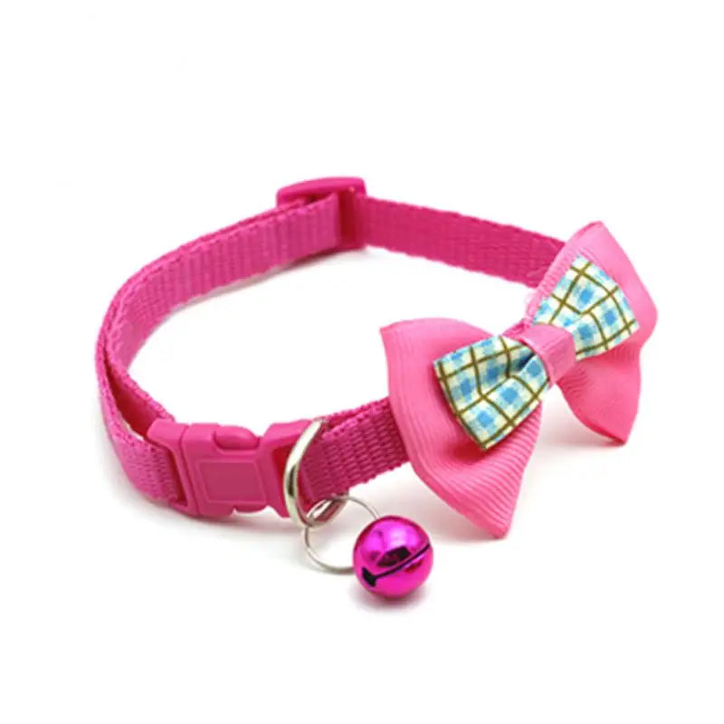 1PC Cute Dog Collar Bow Adjustable Bow Tie Beautiful Collar With Bell For Cats Rabbits And Puppies Pet Supplies Dog Accessories