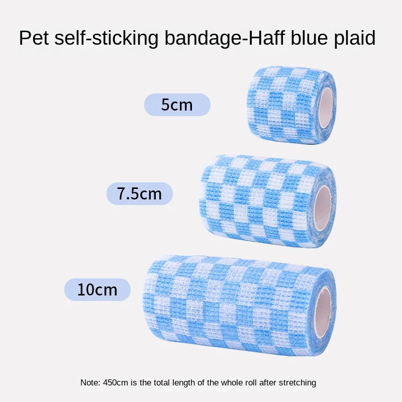 Self-adhesive Elastic Bandage For Pet Nonwoven Bandage Cover Protector Dog Outdoor Retractable Sports Tape Self Adherent Bandage