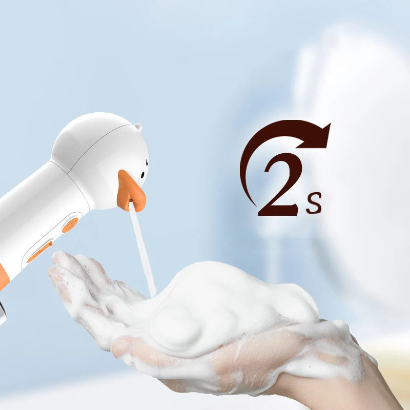 Yellow Duck Pet Cleaning Bathing Electric Foam Machine Usb Charging Automatic Soap Dispenser Foam Machine Pet Accessories
