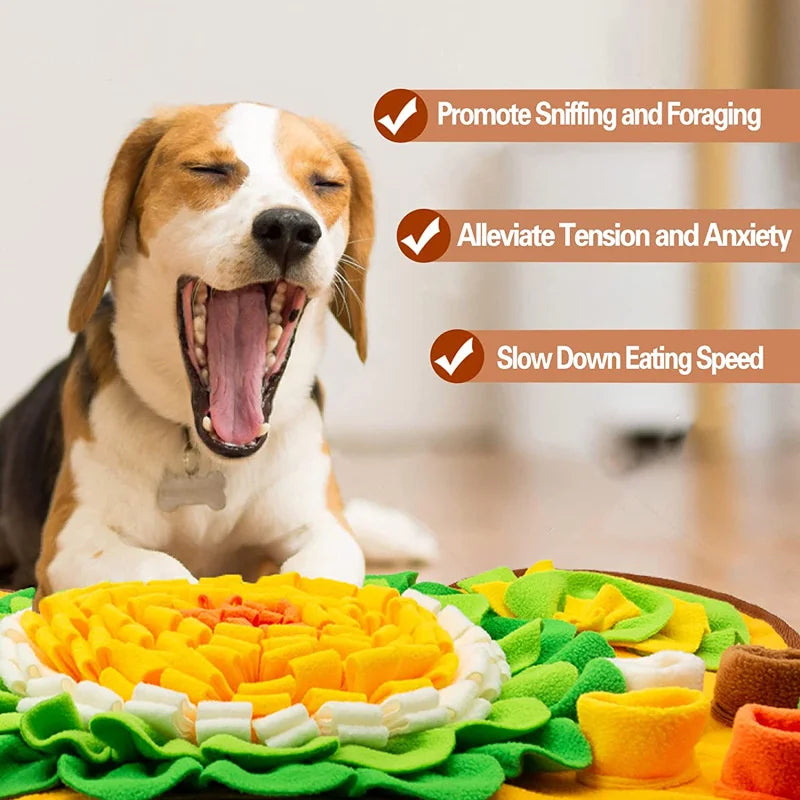 Tappetini Snuffle Mat for Dogs Interactive Foraging Puzzle Dog Toys Sniffing Mat Slow Feeder Toys Stress Relief Sniff Toys Dogs