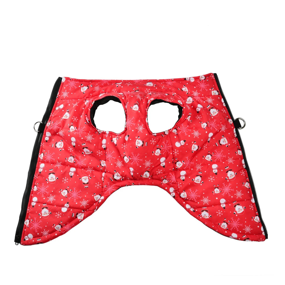 Winter Dog Clothes for Small Medium Dogs Waterproof Warm Leopard Christmas Puppy Jacket Coat Chihuahua French Bulldog Outfits