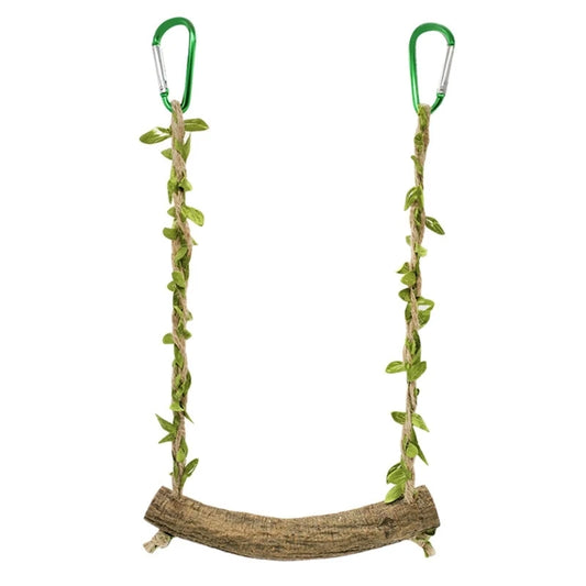 Posatoio Parrot Stand Swing Toy Wood Perch Resistant Puzzle Fitness Bird Perch Stand