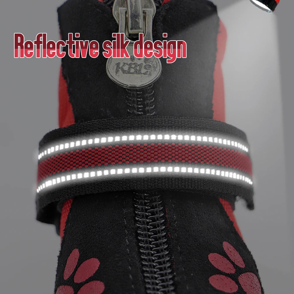 001-aStivali Invernali Impermeabili per Cani, Antiscivolo e Riflettenti per Husky.