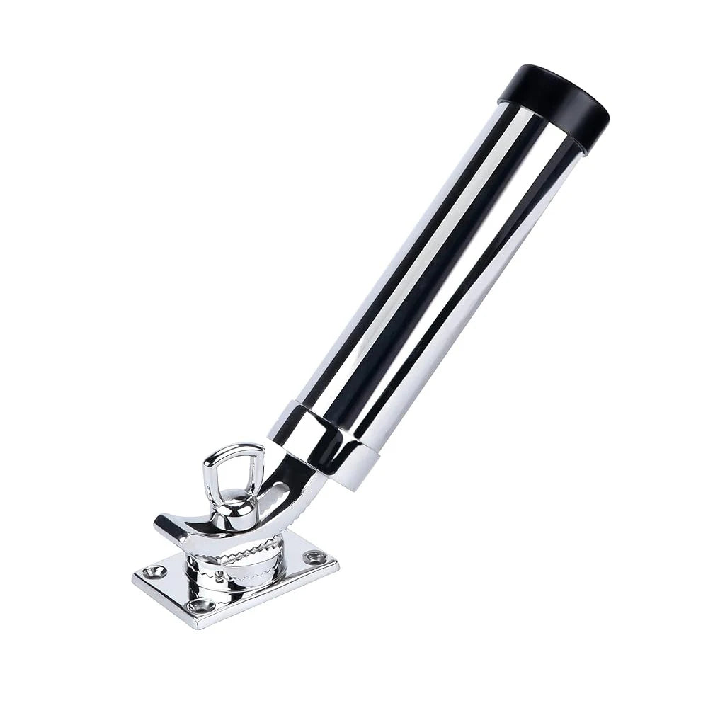 Supporti Fishing Boat Rod Holder Adjustable Rod 316 Stainless Steel Deck Mounted Rod Holder for Deck Yacht Marine  Universal Boat Gear