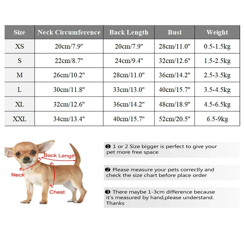 Vestiti Winter Warm Dog Coat Jacket Windproof Dog Clothes for Small Dogs Padded Clothing Chihuahua Clothes Pet Supplies