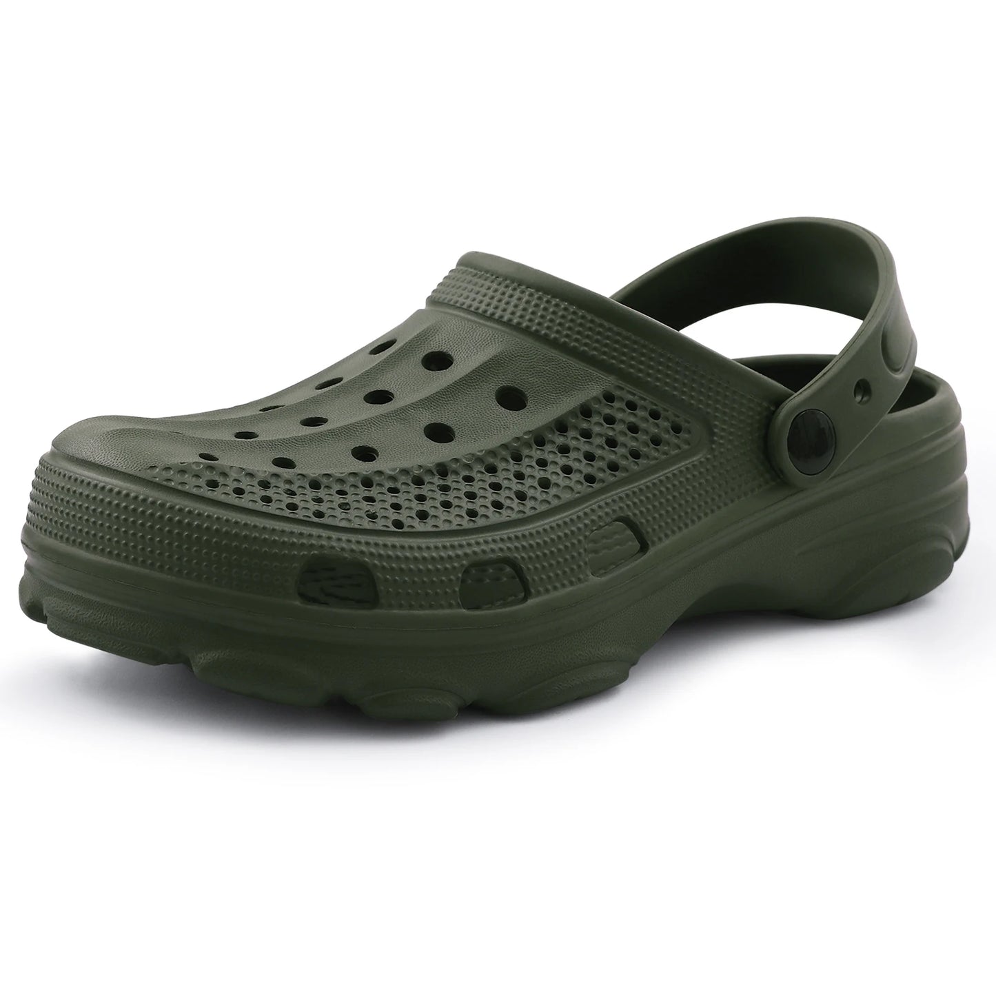 Shevalues Fashion Men Clogs Slippers Casual Hole Beach Sandals Outdoor Men Garden Shoes Summer Soft Sandals Home Bathroom Slides