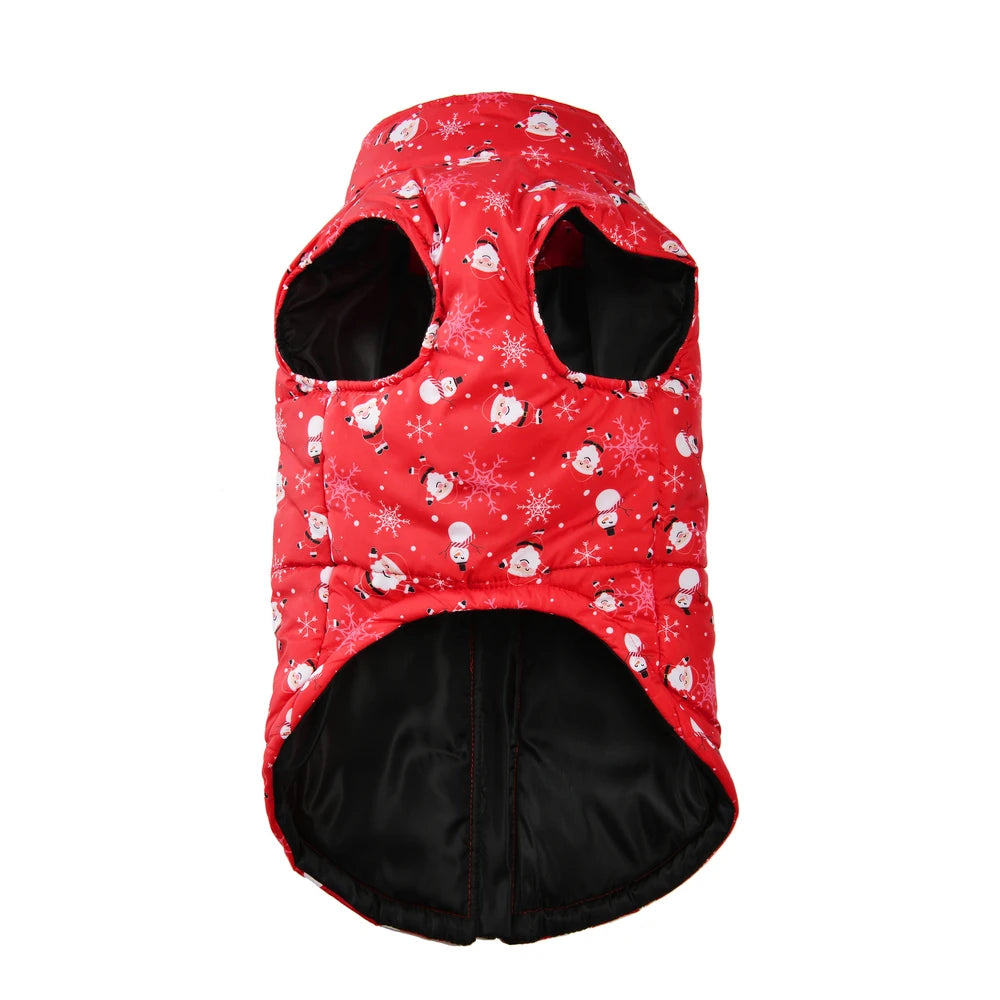 Winter Dog Clothes for Small Medium Dogs Waterproof Warm Leopard Christmas Puppy Jacket Coat Chihuahua French Bulldog Outfits