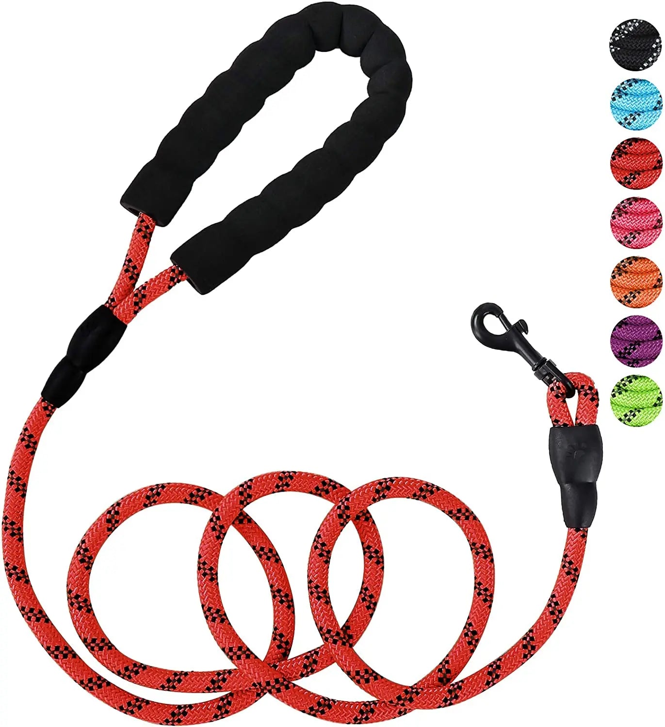 Strong Pet Dog Leash with Soft Padded Handle,Highly Reflective Rope for Night Walking,Suitable for Small,Medium and Large Dog