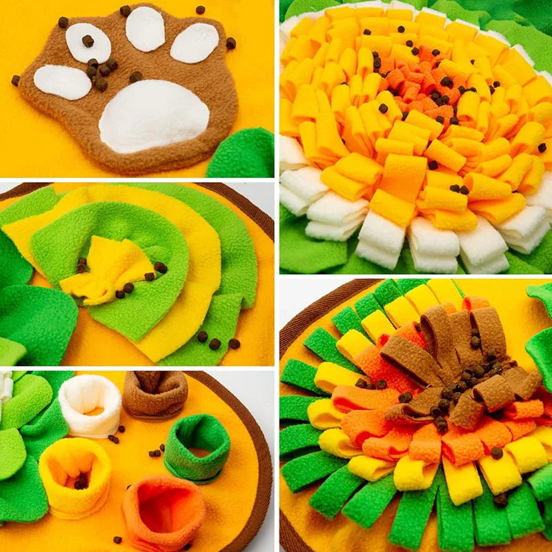 Tappetini Snuffle Mat for Dogs Interactive Foraging Puzzle Dog Toys Sniffing Mat Slow Feeder Toys Stress Relief Sniff Toys Dogs