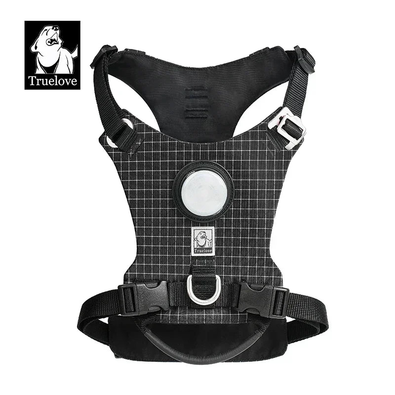 Pettorina Truelove-Pet Harness with LED Light and Tracker Holder, 19 Modes, for Dog, Cat Time, Highly Recommended for Outdoor Use, TLH6771