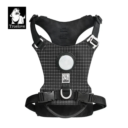 Pettorina Truelove-Pet Harness with LED Light and Tracker Holder, 19 Modes, for Dog, Cat Time, Highly Recommended for Outdoor Use, TLH6771