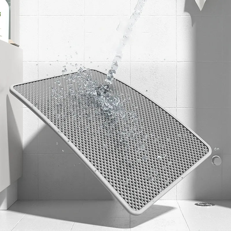 Tappetini Cat Litter Mat Double Layer Waterproof Urine Proof Trapping Mat Easy to Clean Non-Slip Toilet Pad  Cat Scratch Pad Large Foot Pa