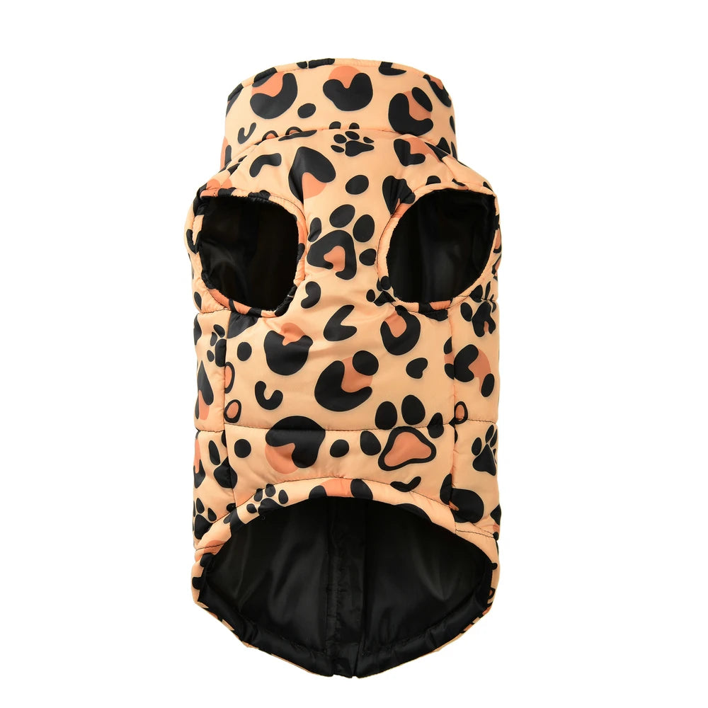 Winter Dog Clothes for Small Medium Dogs Waterproof Warm Leopard Christmas Puppy Jacket Coat Chihuahua French Bulldog Outfits