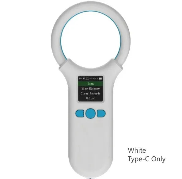 W91A Animal RFID Reader 134.2Khz/125Khz Pet FDX-B EMID Adjustable Sound Brightness USB Dog Cat Horse Handheld Microchip Scanner