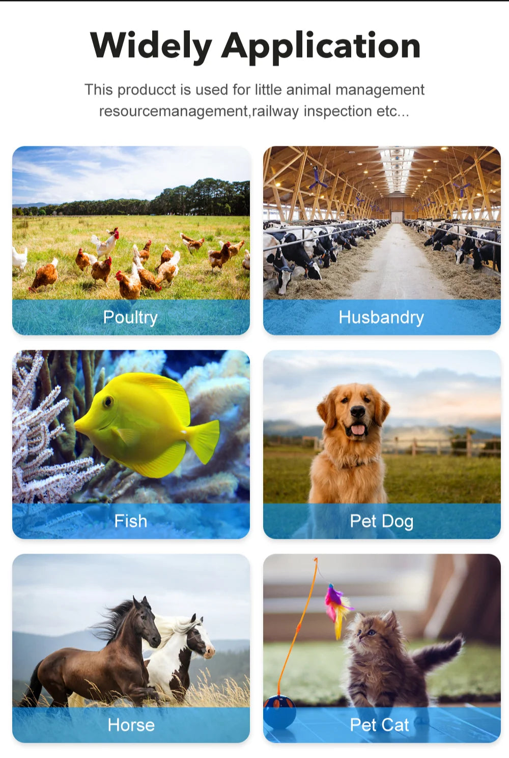 W91A Animal RFID Reader 134.2Khz/125Khz Pet FDX-B EMID Adjustable Sound Brightness USB Dog Cat Horse Handheld Microchip Scanner