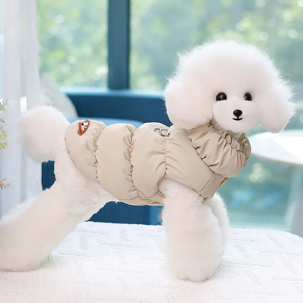 Vestiti Soft Warm Dog Clothes Winter Padded Puppy Cat Coat Jacket For Small Medium Dogs Chihuahua French Bulldog Poodle Vest Pet Outfit