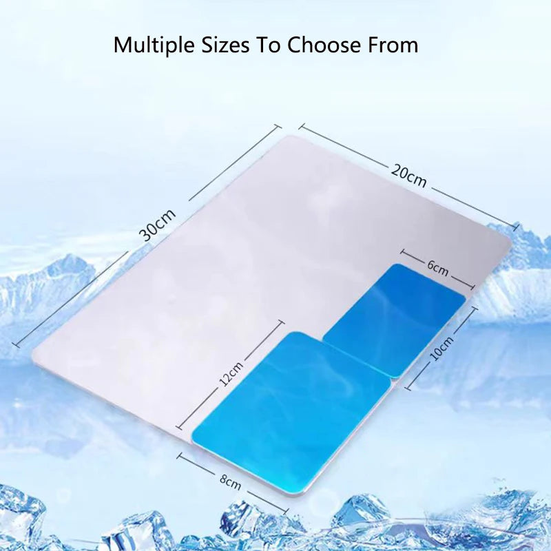 Summer Pet Rabbit Cooling mat Aluminum Alloy pad Rabbits Hamster Cooling Ice Cushion Bed Summer Cooling Supplies for Small Pets