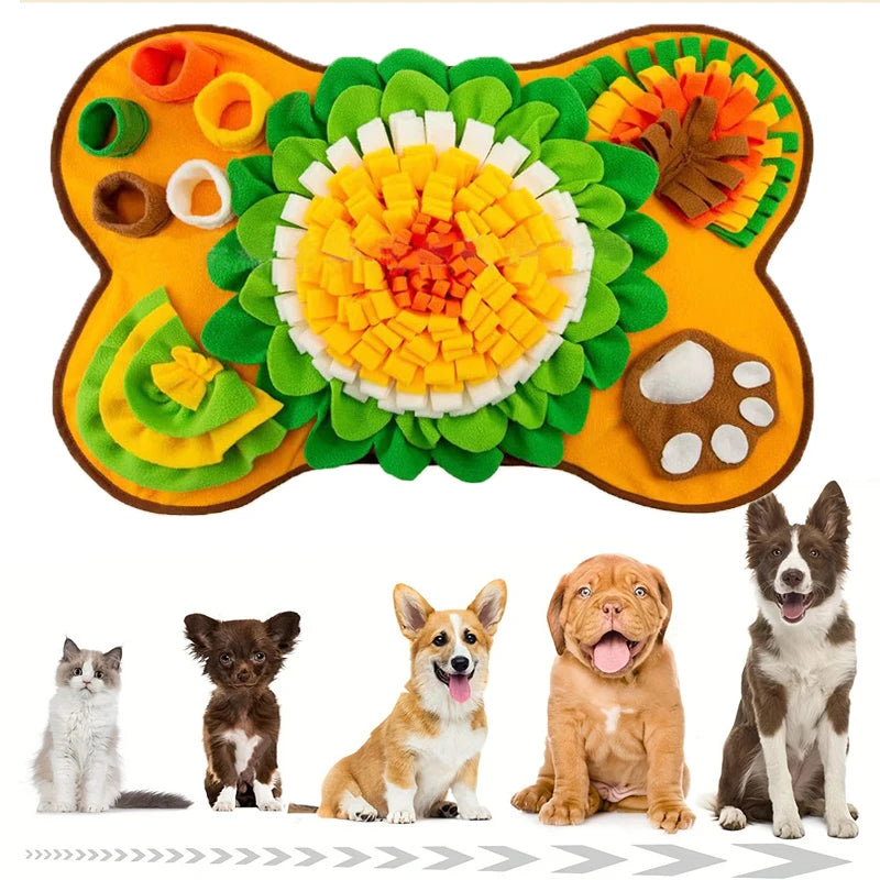 Tappetini Snuffle Mat for Dogs Interactive Foraging Puzzle Dog Toys Sniffing Mat Slow Feeder Toys Stress Relief Sniff Toys Dogs